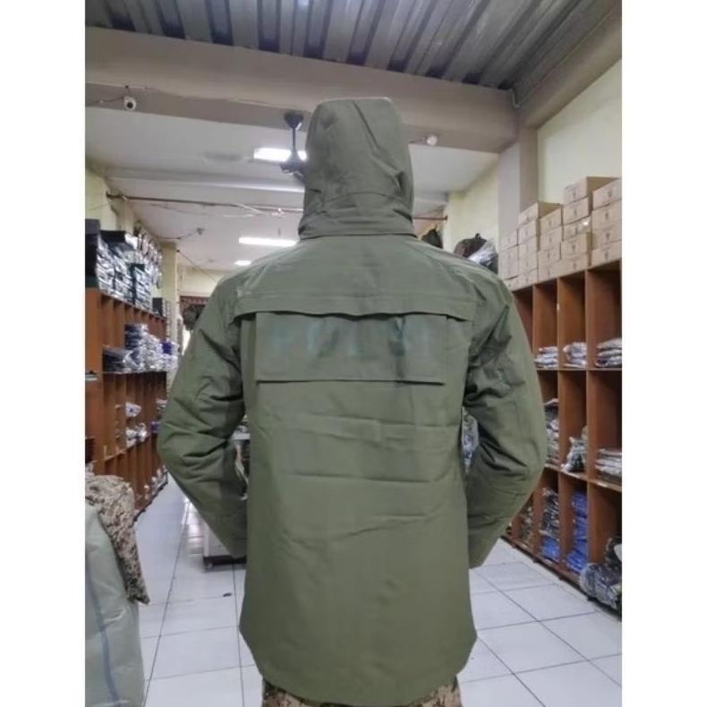 Jaket polisi hijau / Jaket hijau brimob / jaket parasut hijau Brimob Polri