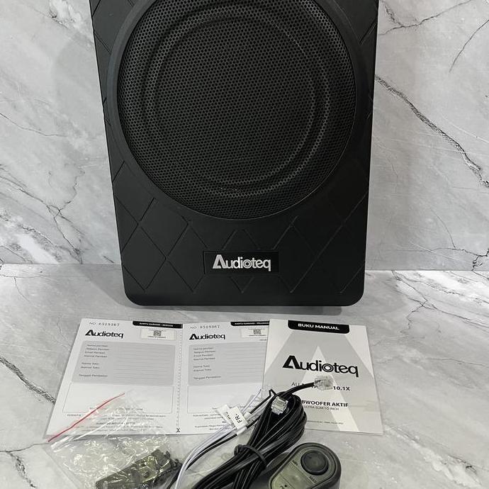 Promo Subwoofer Aktif Slim Kolong Audioteq 10Inch Mobil
