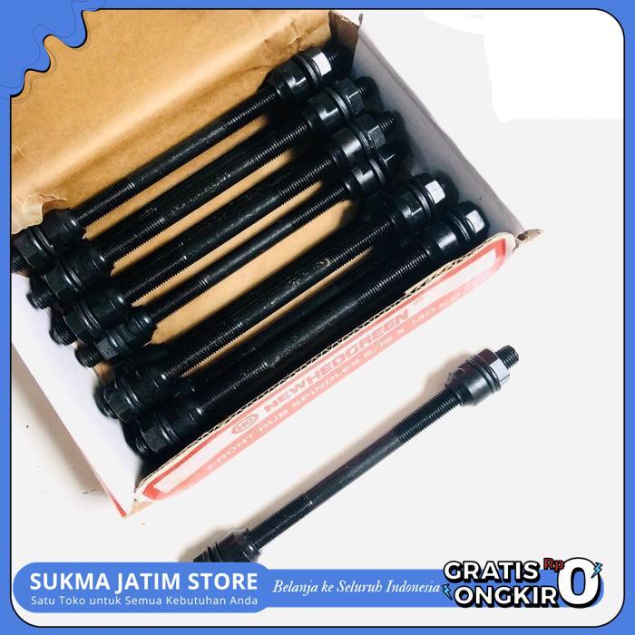 AS / SPINDLE RODA DEPAN SEPEDA MTB MINION LIPAT BMX CTB HITAM KECIL TERBARU