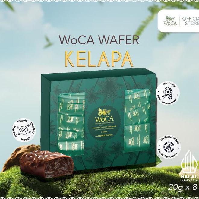 Woca Wafer Coklat Coconut Chocolate
