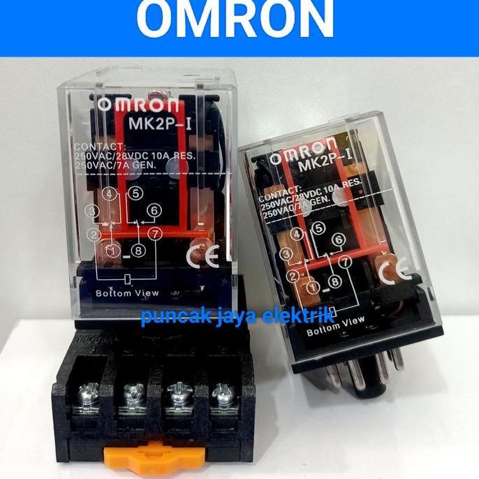 Relay Omron Mk2P/Mk2P I 8Kaki 110Vac 10A/Relay Omron/Relay Mk2P Murah