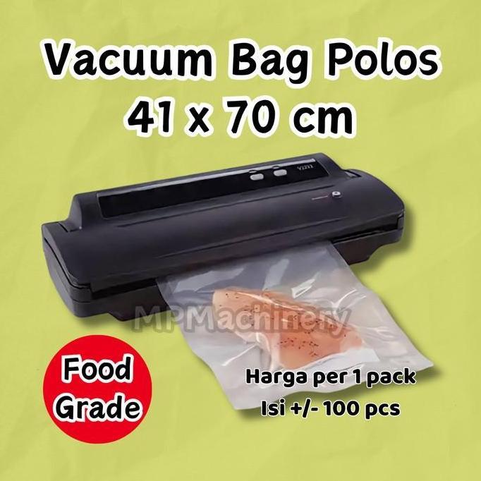 HARGA DISC - Plastik Vacuum 41 x 70 cm, Vacum Bag Plastic Vakum Sealer - 40x70cm 90mic