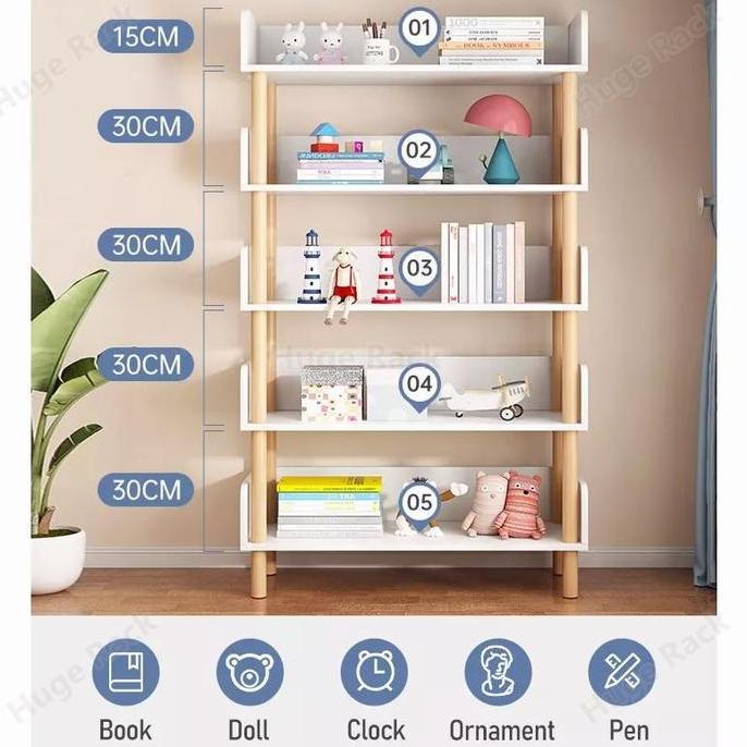 Rak Buku Minimalis Kayu Serbaguna Susun/Rak Susun Kayu Penyimpanan Praktis rak susun serbaguna/rak s