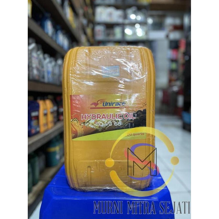 UNIRACE HYDRAULIC OIL 68 ISO VG SAE 10 HIDROLIS HIDROLIK JERIGEN 19 L ORIGINAL DAN TERPERCAYA