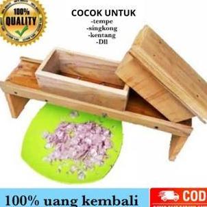 New- Pasah Bawang Merah Pemotong Kentang Kayu Jati