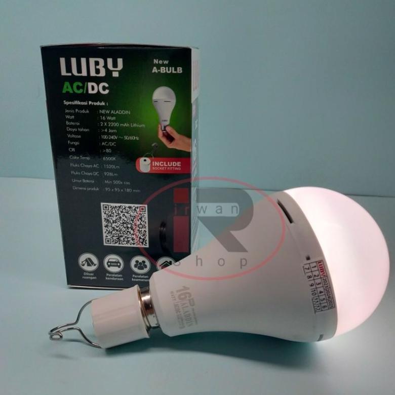 Lampu Emergency Luby Aladdin New 16 Watt / Lampu Ajaib Luby Aladdin 16 Watt Lampu emergency