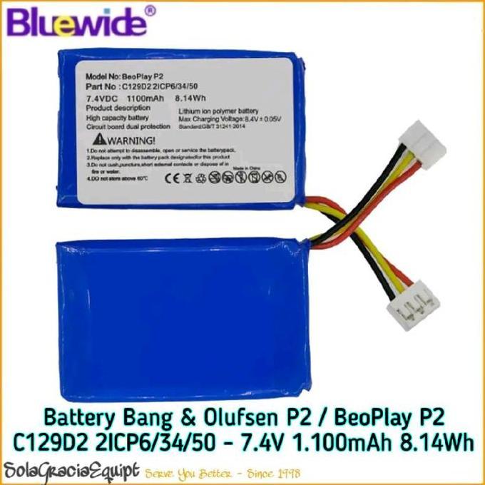 Batre / Baterai / Battery Bang & Olufsen Beoplay P2 7.4V 900Mah / 1.100Mah