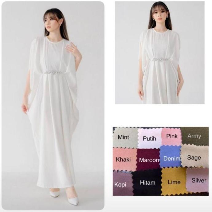 BASIC KAFTAN / KAFTAN PUTIH / KAFTAN IDUL FITRI LEBARAN