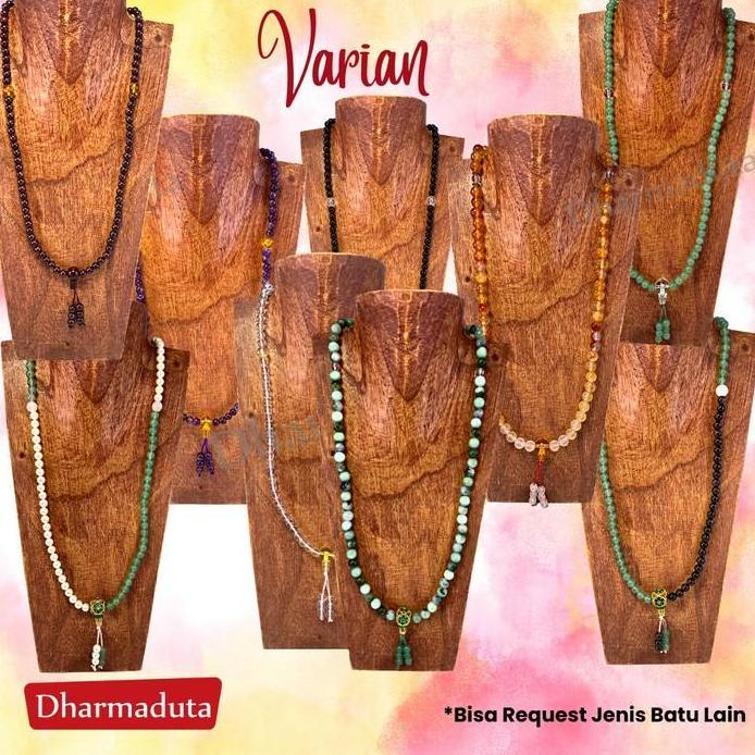 Japamala Batu Lapis Lazulli Tasbih Buddha Buddhis 108 Butir Natural