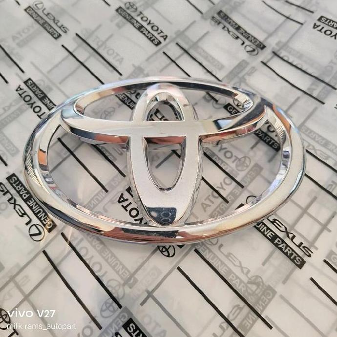 Murah Emblem Logo Grill Depan Toyota Yaris Bakpao Vios Gen 2 2006-2012 14Cm Part 75311-Od150 Origina