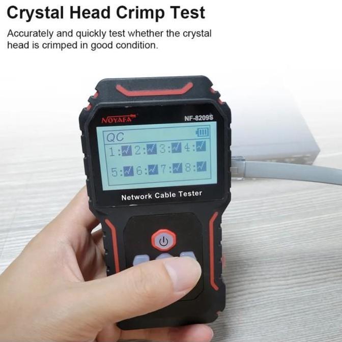 Noyafa Nf 8209S Lan Tester Poe Wire Tracker Display Upgrade Dr Nf 8209 Kualitas Terbaik Harga Termur