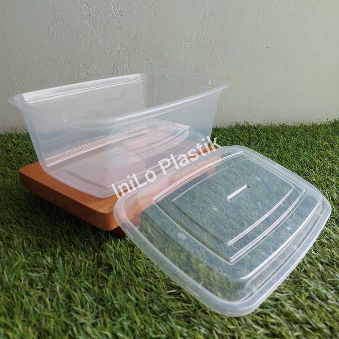 Thinwall Dm 1850Ml Rectangle / Food Container 1850 Ml - 25Pcs