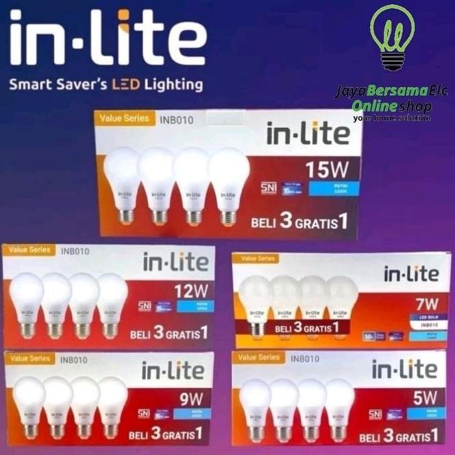 Lampu Inlite Bolam Led Inlite 5W 7W 9W 12W 15W
