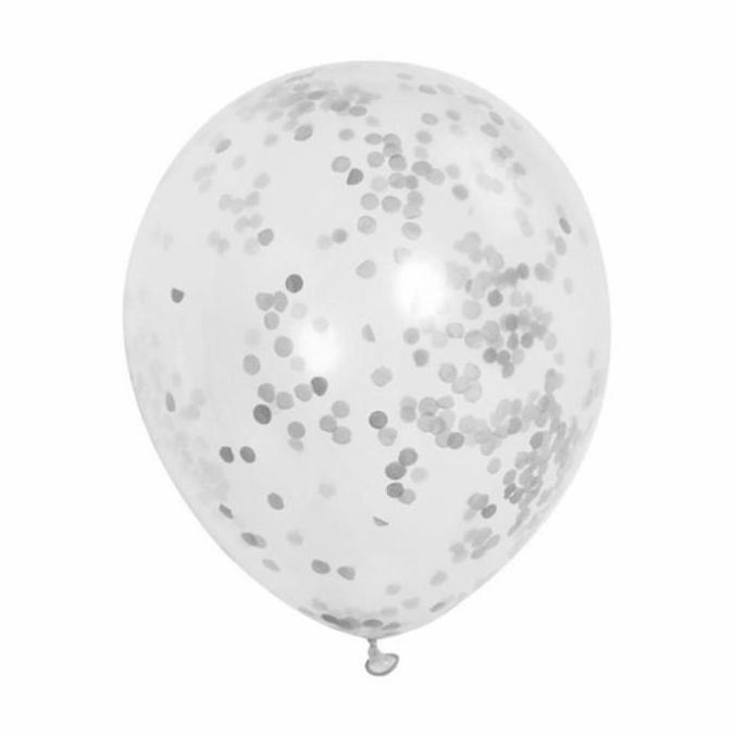 New- Balon Isi Confetti / Balon Ulang Tahun Bening