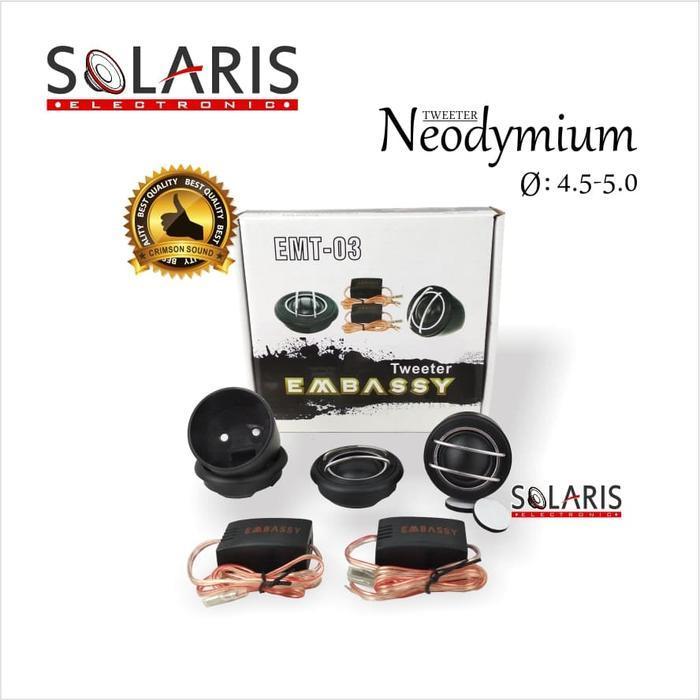 Tweeter Embassy Emt-03 Tweeter Mobil Original Dan Terpercaya