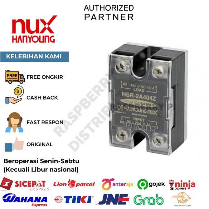 Promo HANYOUNG SSR Solid state relay 1PH 40A HSR 2D404Z NO FOTEK SSR 40DAH Diskon