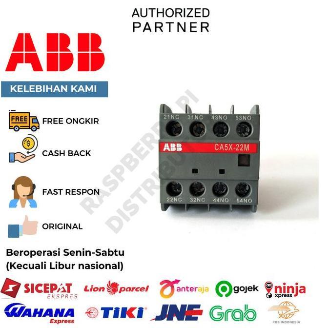 Promo ABB Auxiliary Contact Block CA5X-22M 1SBN019040R1122 Diskon