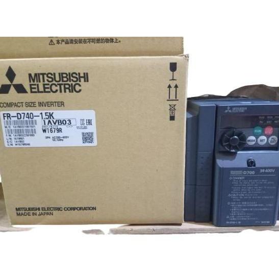 TERBARU - FR-D740-1.5K 1.5 KW FR D 740 1.5 K D740 1,5 KW INVERTER MITSUBISHI