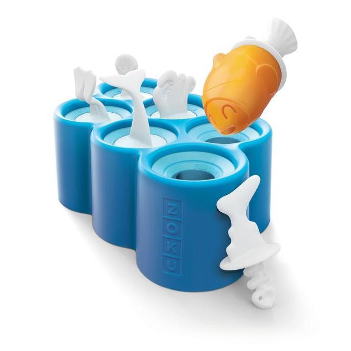 Zoku Fish Ice Pop Mold  - Cetakan Es Krim Karakter, Cetakan Es Krim Bentuk Ikan, Cetakan Es Krim Sil