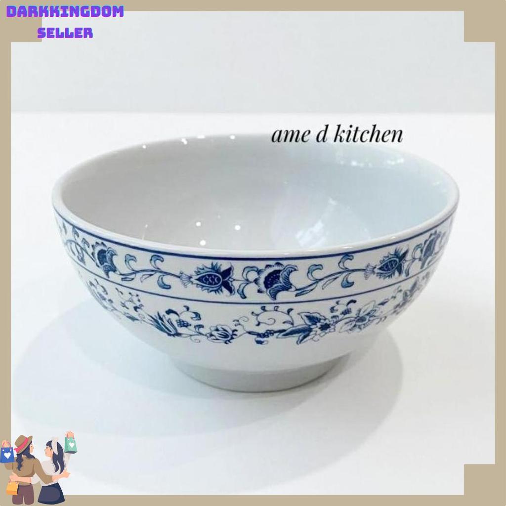 Cod Mangkok Keramik Bunga Biru Oriental Siera