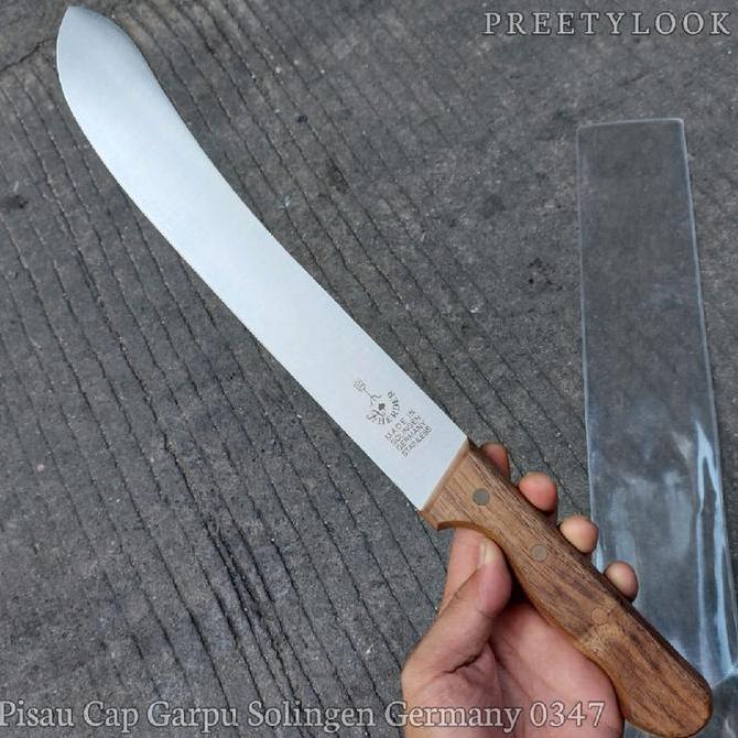 Pisau Cap Garpu Panjang Bilah 31 Cm Original solingen Germany 12 Inch Kayu Stainless CO