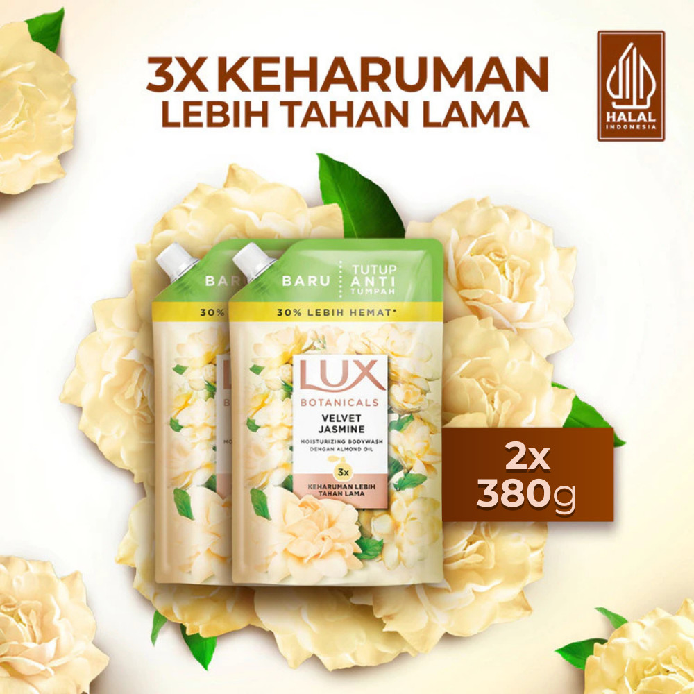 Lux Botanicals Sabun Mandi Cair Velvet Jasmine 380g x 2