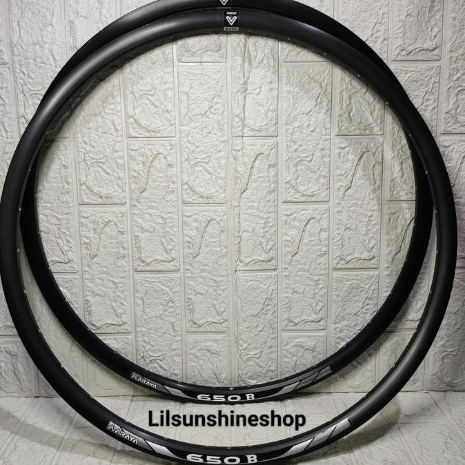 Promo Velg Rims 27.5 Araya 650B Lubang 36 Hole Double Wall Alloy Valve Av Disc Brake Sepeda Mtb Cod