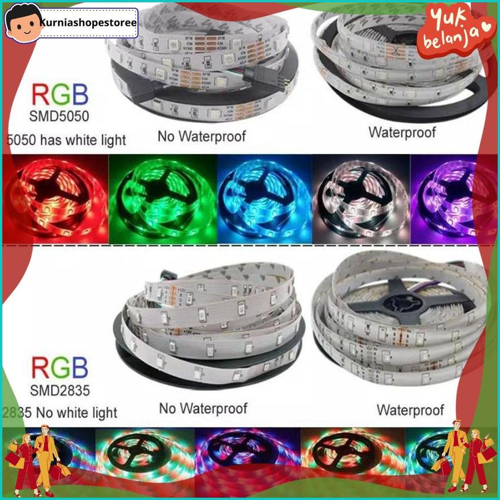 Baru [Waterproof] Lampu Led Strip Rgb 16 Warna Lampu Kamar Neon Tiktok