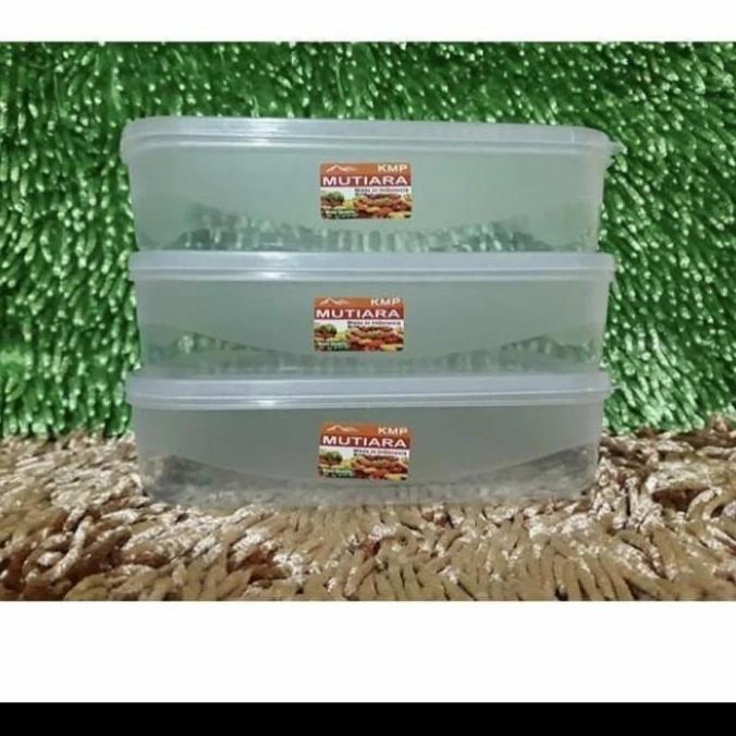 New- Kotak Makanan Plastik Transparan KMP MUTIARA 900 Ml