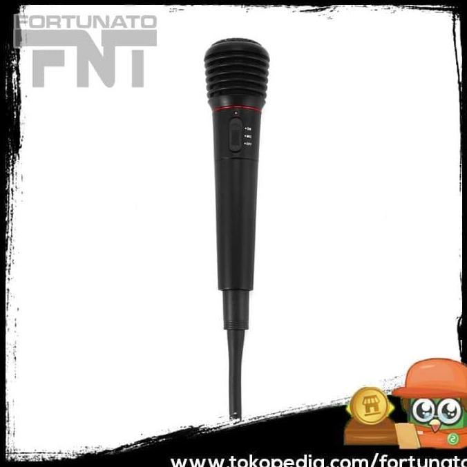 Mikrofon Profesional 2 In 1 Wireless Wired - Wm-308 - Black