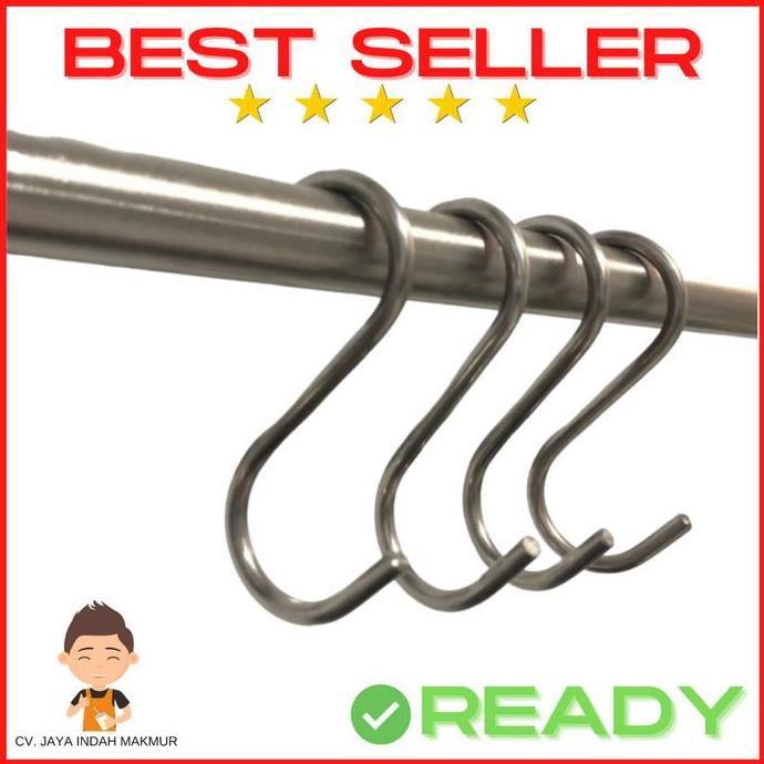 ] S Hook Kaitan Stainless Steel Gantung Cantolan Panci Gantungan S Tebal
