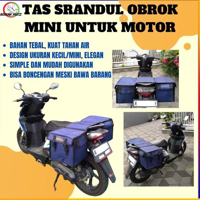 TAS SRANDUL OBROK MINIMALIS _UKURAN KECIL_ SEPEDA MOTOR BEAT SUPRA VARIO SCOOPY UKURAN JOK 25 - 27cm