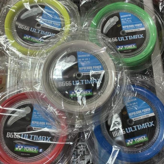 Senar Badminton YONEX BG66 ULTIMAX / BG 66 ULTIMAX ROLL SP ORIGINAL Terlaris