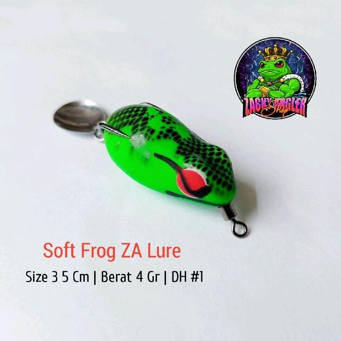Soft Frog Zacky Angler Lure 3,5 Cm Umpan Casting Gabus