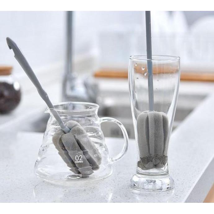 `````````] Sikat Botol Busa Sponge Botol Bayi Kopi Panjang Serbaguna Premium