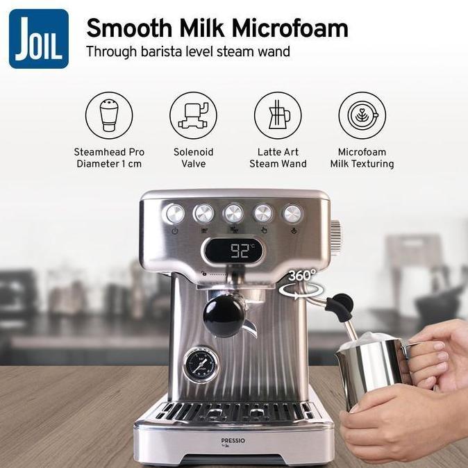 Terlaris Joil Pressio Origin Mesin Kopi Espresso Machine Rumahan Brewing Pressure15 Bar - Ep1