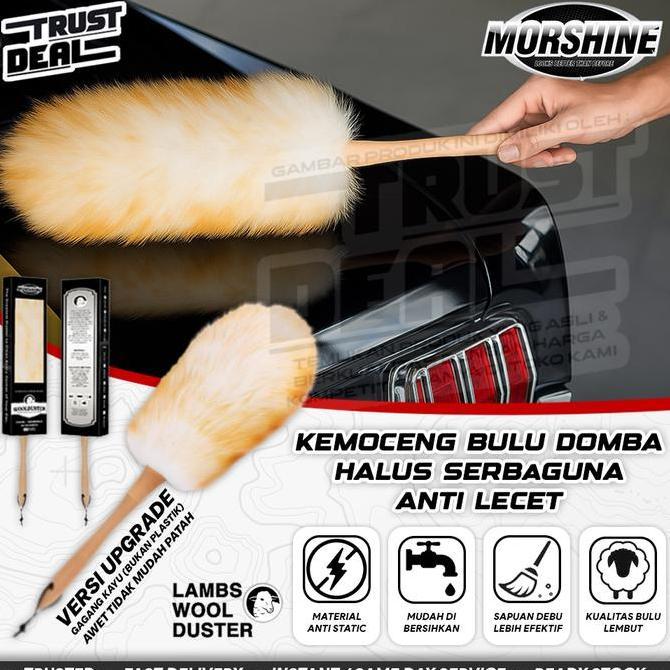 KEMOCENG BULU DOMBA Halus Pembersih Rumah / Kemoceng Mobil MORSHINE