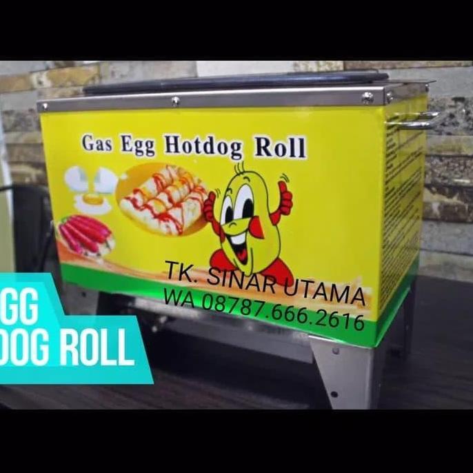 Gas Mesin Sostel Sosis Telur Alat Egg Roll Hotdog Telor Kompor 10 Lbg CO