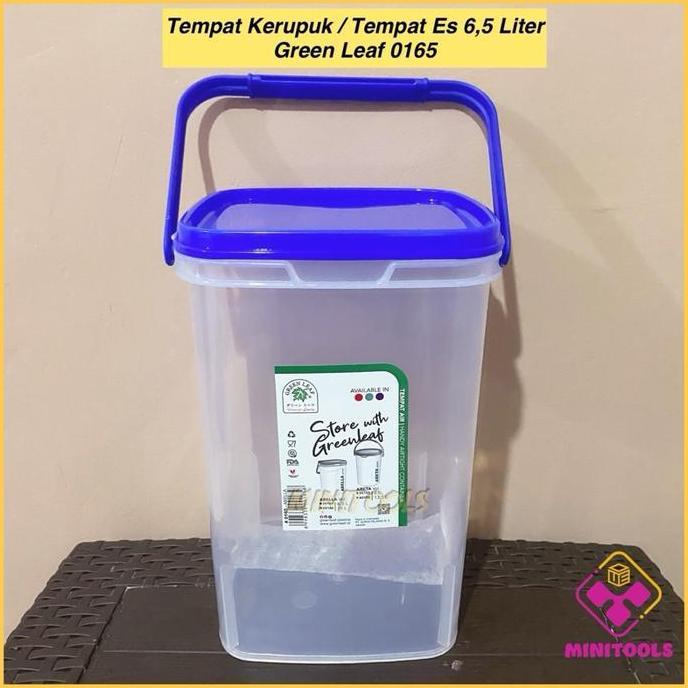 Tempat Es Green Leaf 6,5 Liter Toples Kerupuk Green Leaf 0165