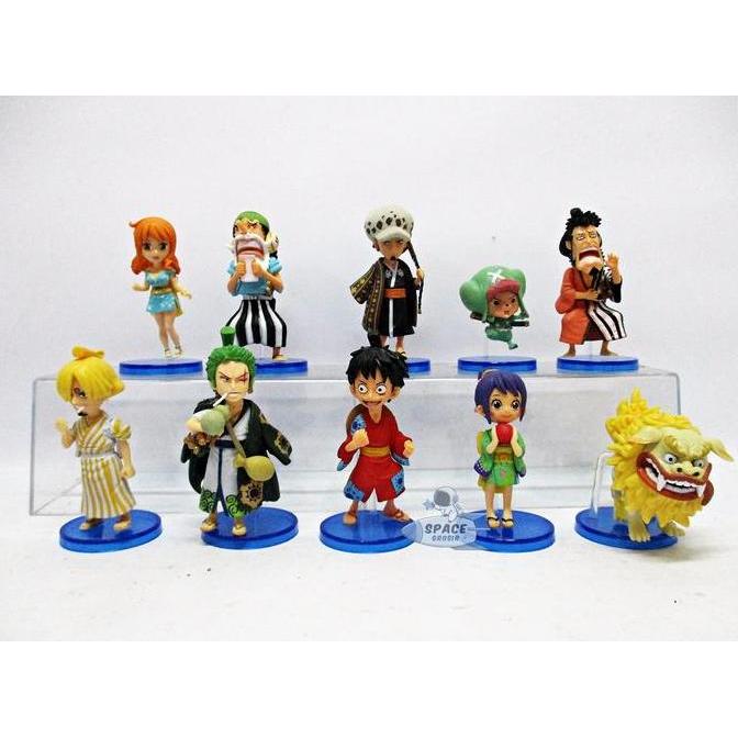 Action Figure One Piece Arc Wano Wcf Kws Luffytaro Sangoro Zorojuro