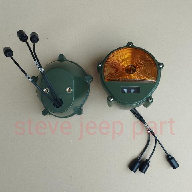 Lampu belakang/Stop lamp Tengkorak military jeep willys Kuning Terlaris