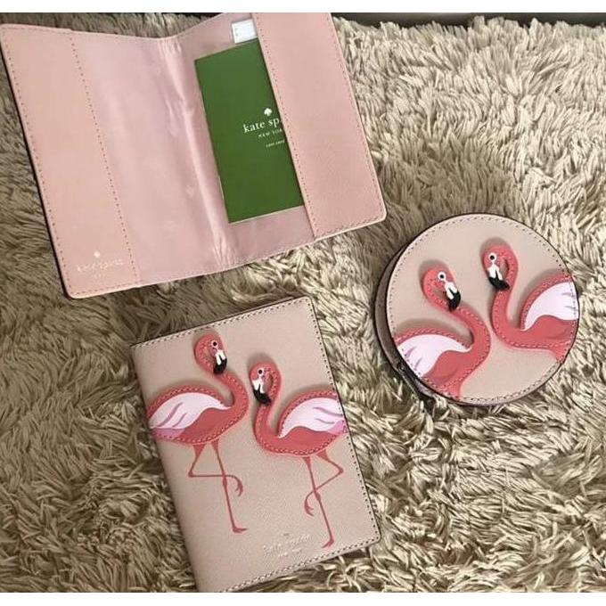 TERBARU KATE SPADE Passport Flamingo