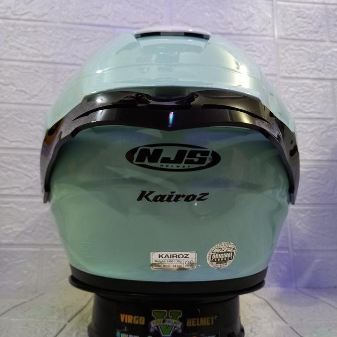 NJS HELM KAIROZ SOLID EASY GREEN PAKET GANTENG NJS KAIROZ Terlaris
