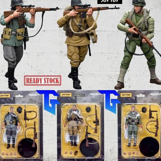 Joytoy Military 1/18 Wwii Wehrmacht Jt8919 / Soviet Infantry Jt8926 / Us Army Jt8933 Action Figure