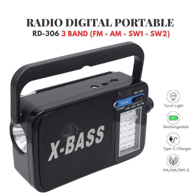 Radio Speaker FM/AM Portable Murottal Mini RD-306 Pocket radio Internasional Radio / Radio Portabale