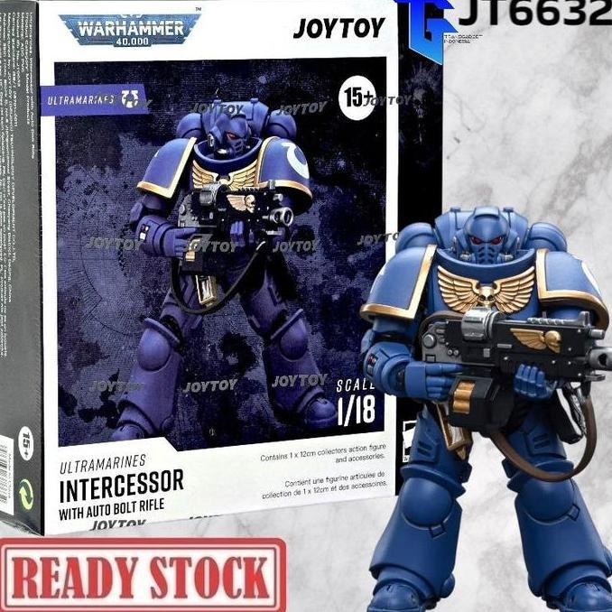 Joytoy 1/18 Warhammer 40K Ultramarines Intercessors With Auto Bolt Rifle Jt6632 Action Figure