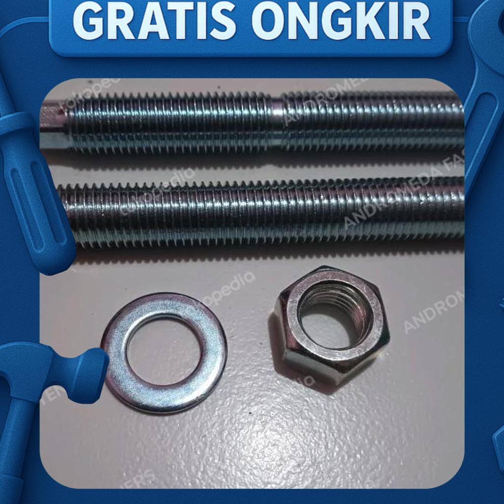 Chemical Anchor M20X260 / Stud Bolt / Chemical Angkur M20X260