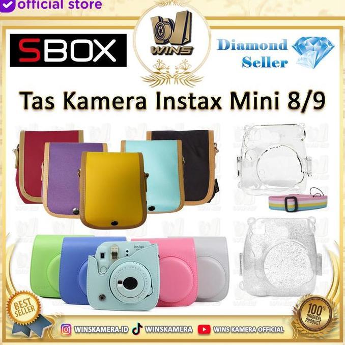 Dagsstoree - Sbox Instax Mini 8/9 Hardcase Leather Camera Bag