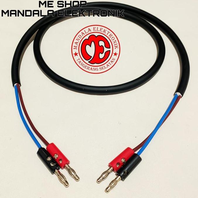 kabel audio kabel speaker 2x1,5mm jack banana to jack banana