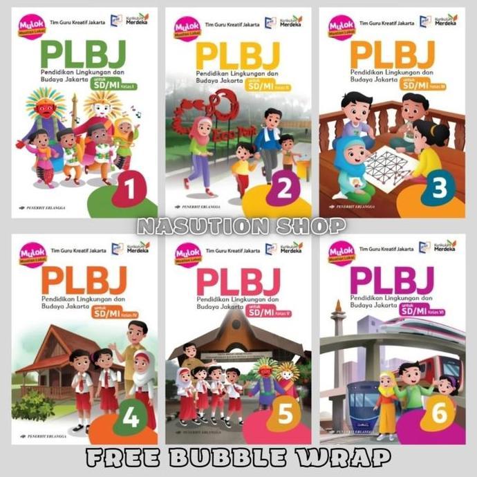 Ready Buku PLBJ Kelas 1 2 3 4 5 6 SD/MI Penerbit Erlangga Kurikulum Merdeka Original